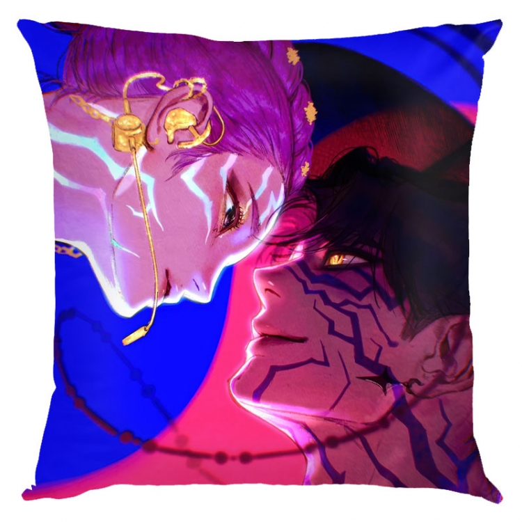 K-Pop Demon Hunters Anime square full-color pillow cushion 45X45CM NO FILLING 