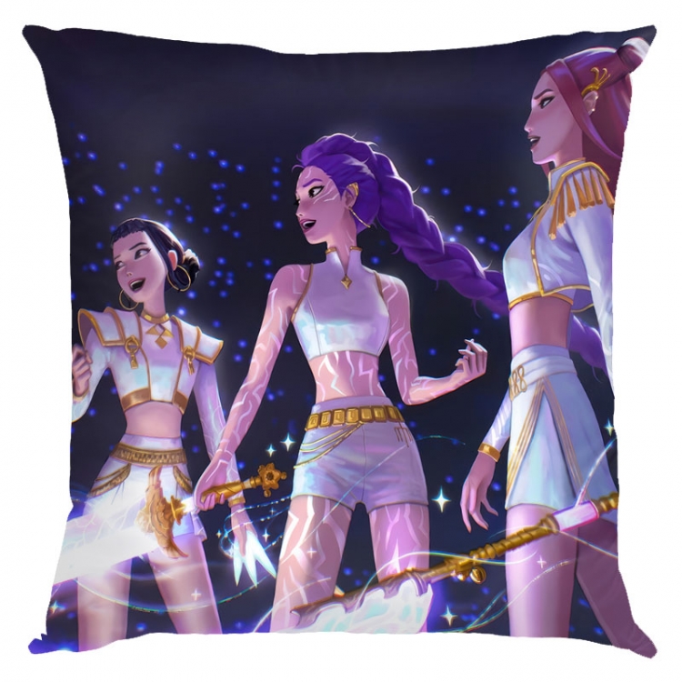 K-Pop Demon Hunters Anime square full-color pillow cushion 45X45CM NO FILLING 