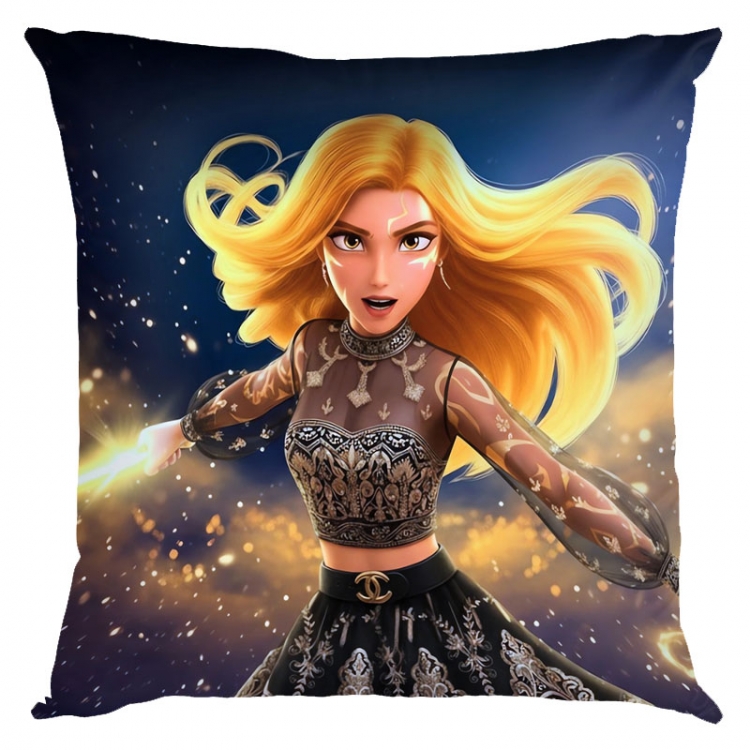K-Pop Demon Hunters Anime square full-color pillow cushion 45X45CM NO FILLING 