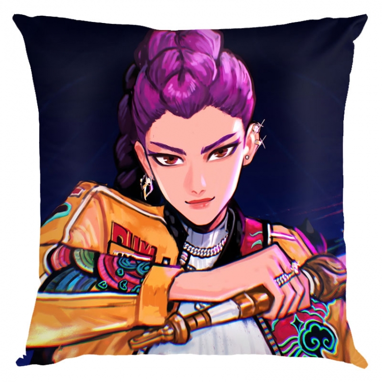 K-Pop Demon Hunters Anime square full-color pillow cushion 45X45CM NO FILLING 