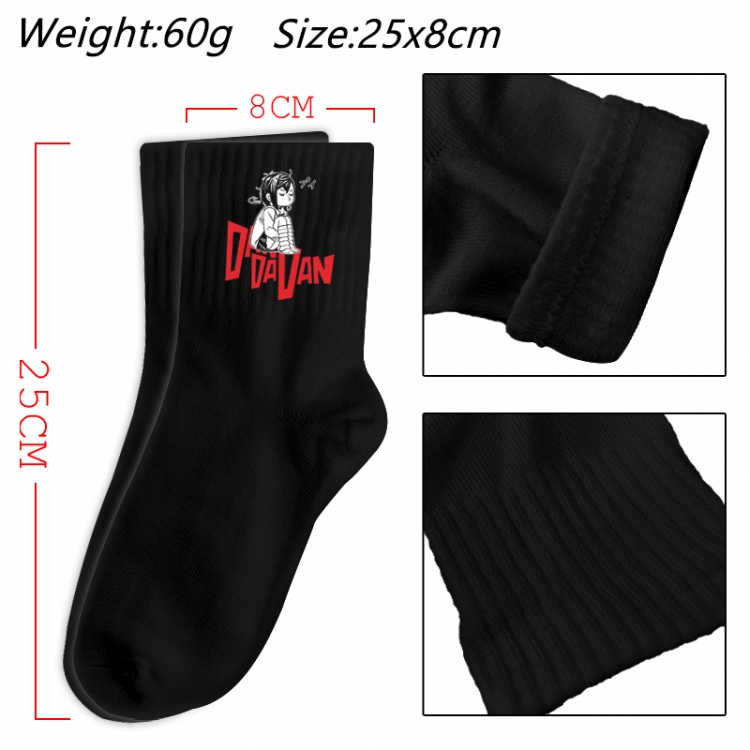 DANDADAN  Anime Print Long Crew Cotton Socks 25x8cm