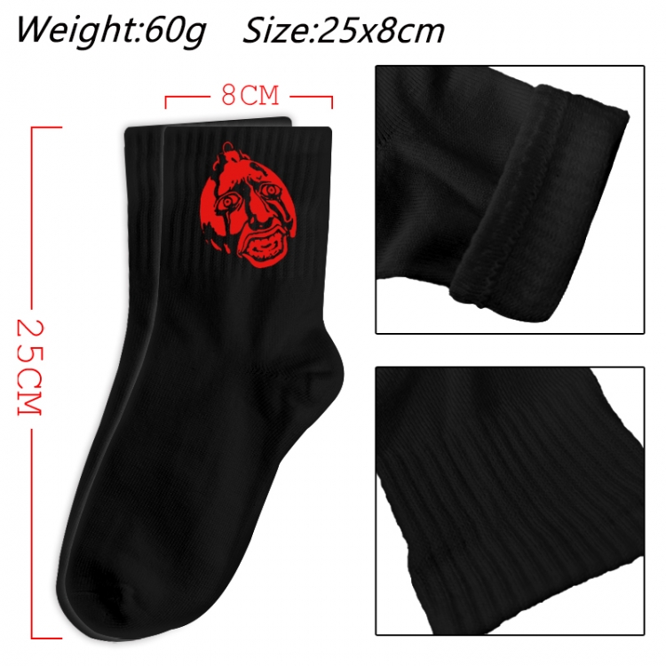 Berserk Anime Print Long Crew Cotton Socks 25x8cm