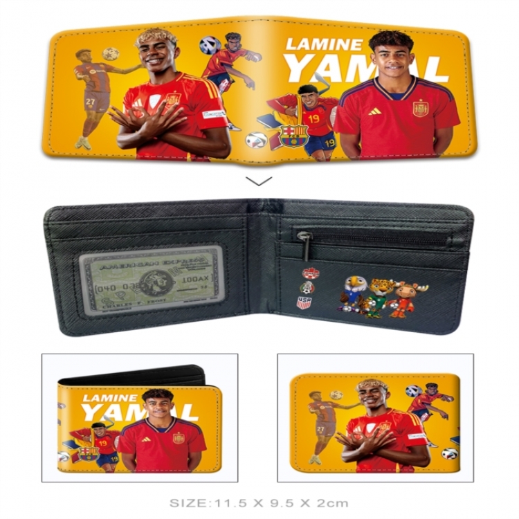 Yamal 3D concave convex two fold short card wallet wallet wallet 11X9.5X2cm 65G