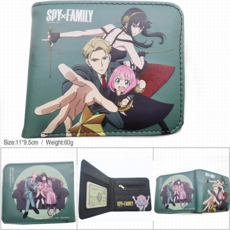 SPY×FAMILY 3D concave convex two fold short card wallet wallet wallet 11X9.5X2cm 65G