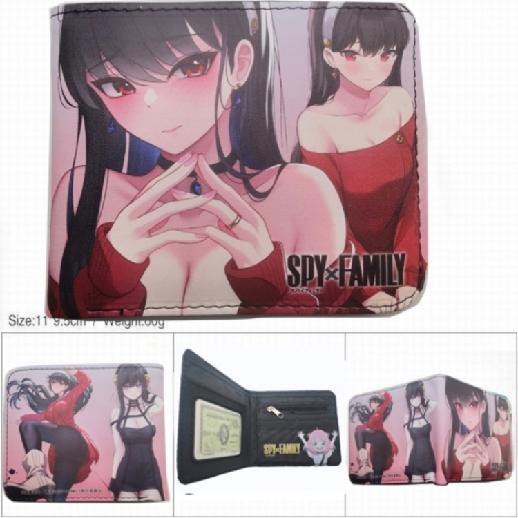 SPY×FAMILY 3D concave convex two fold short card wallet wallet wallet 11X9.5X2cm 65G