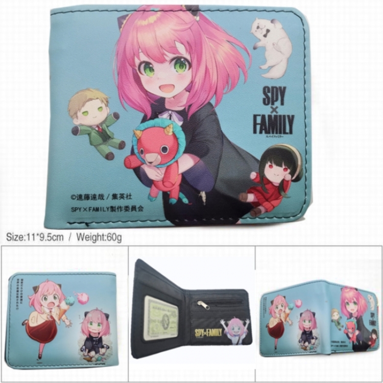 SPY×FAMILY 3D concave convex two fold short card wallet wallet wallet 11X9.5X2cm 65G