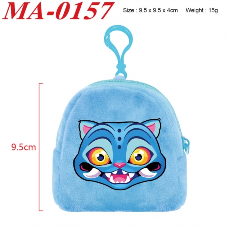 Kpop demon hunters Anime cartoon plush coin purse 9.5X9.5X4cm