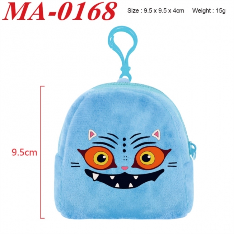 Kpop demon hunters Anime cartoon plush coin purse 9.5X9.5X4cm