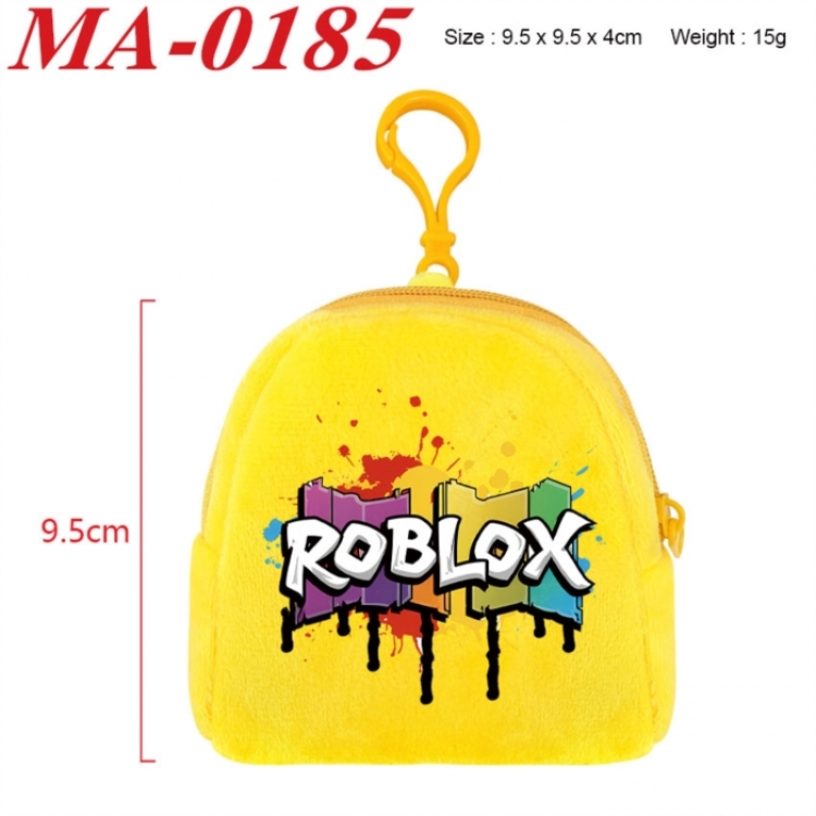 Roblox Anime cartoon plush coin purse 9.5X9.5X4cm