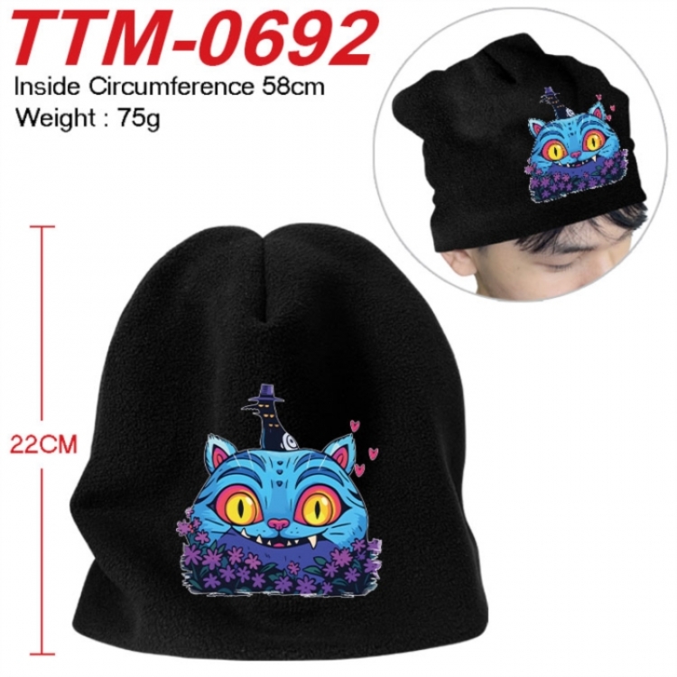 Kpop demon hunters Anime hot stamping hat knitted hat 58cm