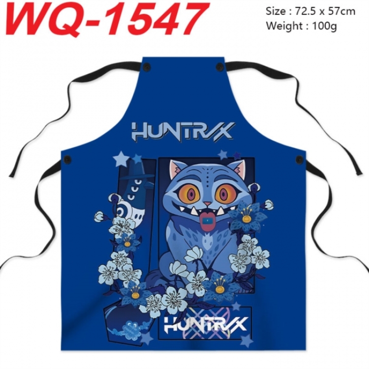 Kpop demon hunters Anime Creative Digital Printing Apron 72.5x57cm