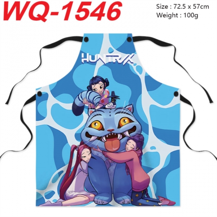Kpop demon hunters Anime Creative Digital Printing Apron 72.5x57cm