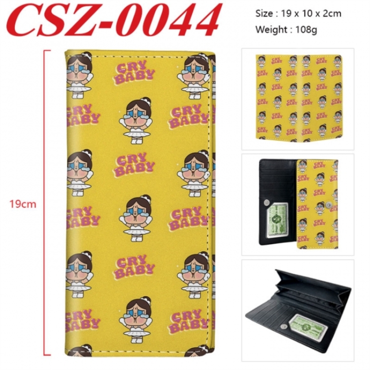 Crybaby Anime peripheral long three fold wallet 19x10x2cm