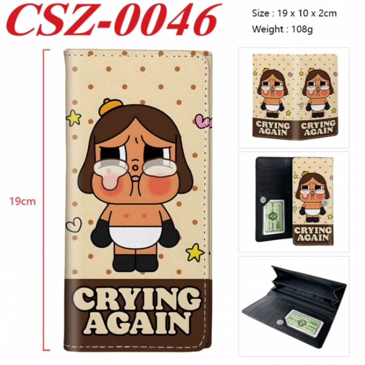 Crybaby Anime peripheral long three fold wallet 19x10x2cm