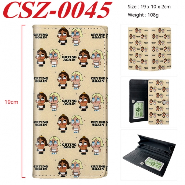Crybaby Anime peripheral long three fold wallet 19x10x2cm