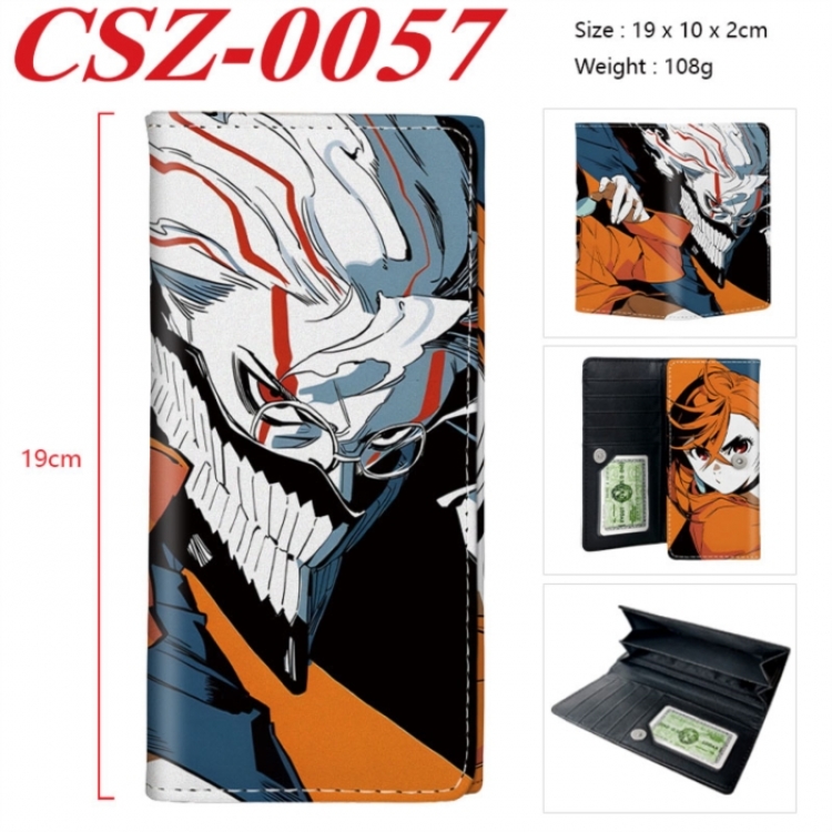 DANDADAN Anime peripheral long three fold wallet 19x10x2cm