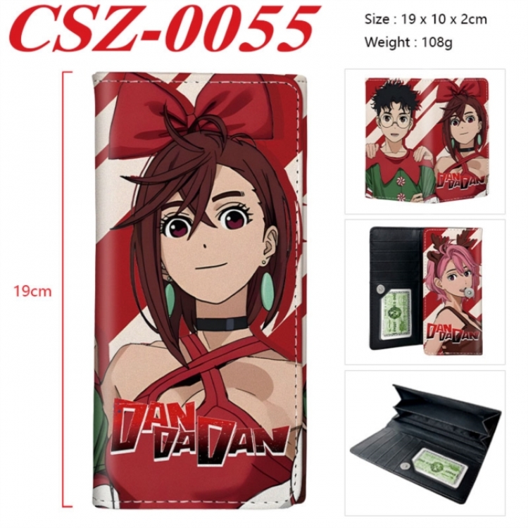 DANDADAN Anime peripheral long three fold wallet 19x10x2cm