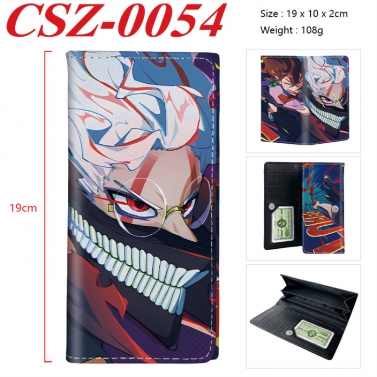 DANDADAN Anime peripheral long three fold wallet 19x10x2cm