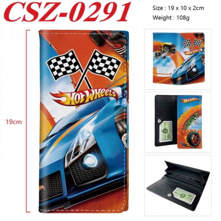 Hot Wheels Anime peripheral long three fold wallet 19x10x2cm