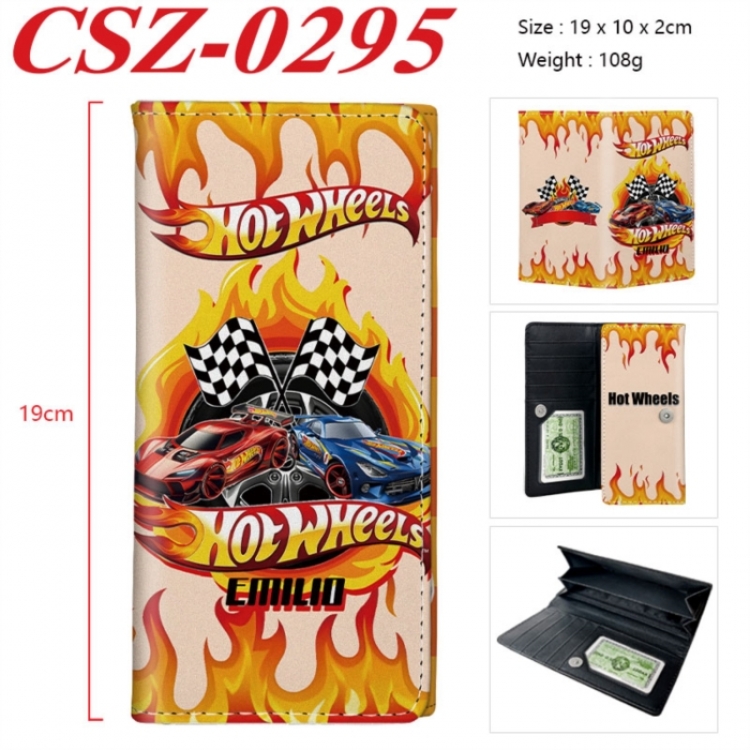 Hot Wheels Anime peripheral long three fold wallet 19x10x2cm