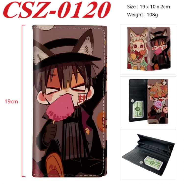 Toilet-bound Hanako-kun  Anime peripheral long three fold wallet 19x10x2cm