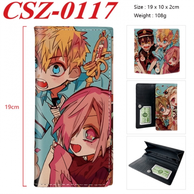 Toilet-bound Hanako-kun  Anime peripheral long three fold wallet 19x10x2cm