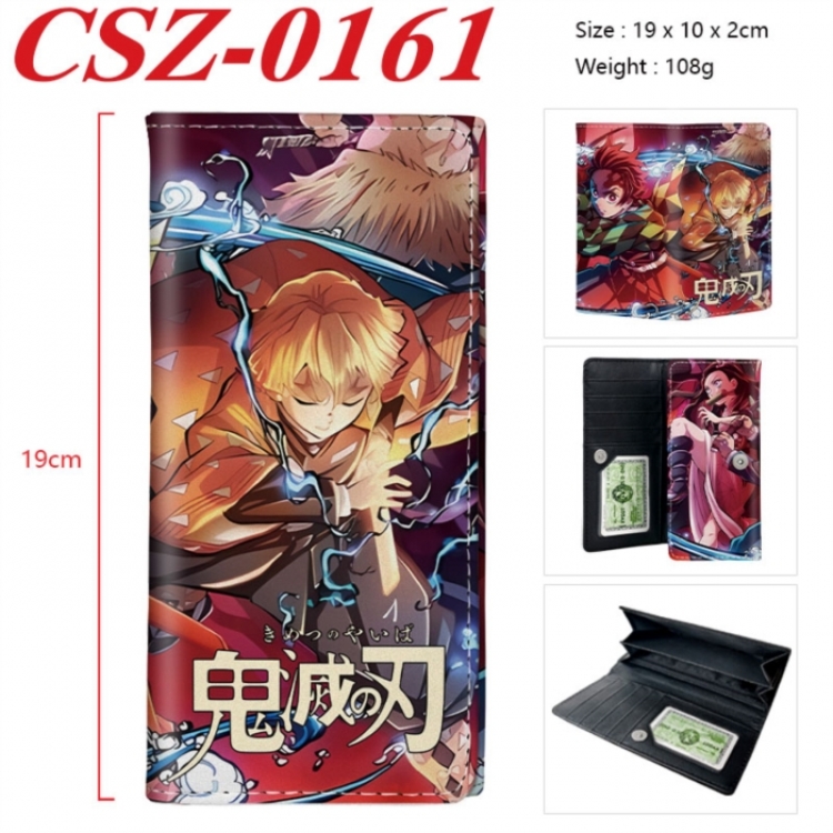 Demon Slayer Kimets Anime peripheral long three fold wallet 19x10x2cm