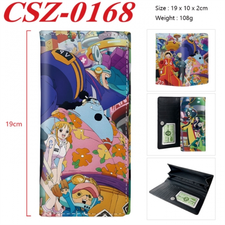 One Piece Anime peripheral long three fold wallet 19x10x2cm
