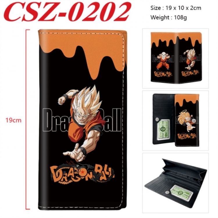 DRAGON BALL Anime peripheral long three fold wallet 19x10x2cm
