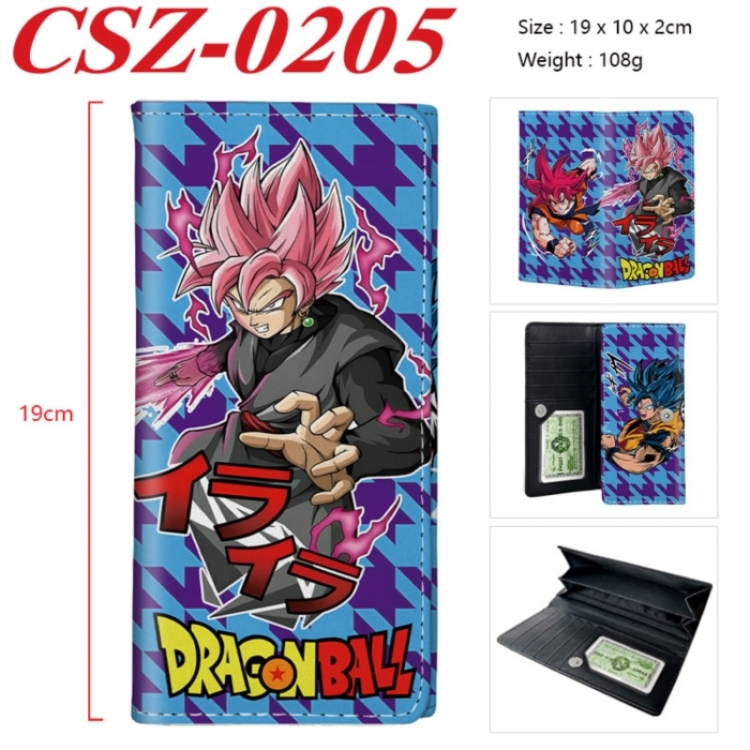 DRAGON BALL Anime peripheral long three fold wallet 19x10x2cm