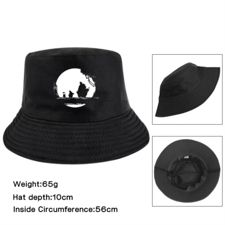 TOTORO Anime Printed Outdoor Fisherman's Hat Sunshade Hat 56cm