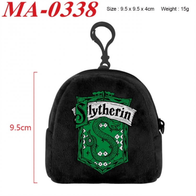 Harry Potter Anime cartoon plush coin purse 9.5X9.5X4cm