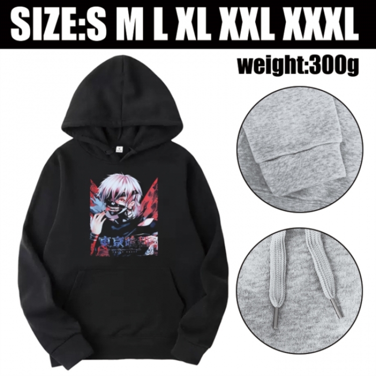 Tokyo Ghoul Anime printed hooded sweatshirt top from S to 3XL