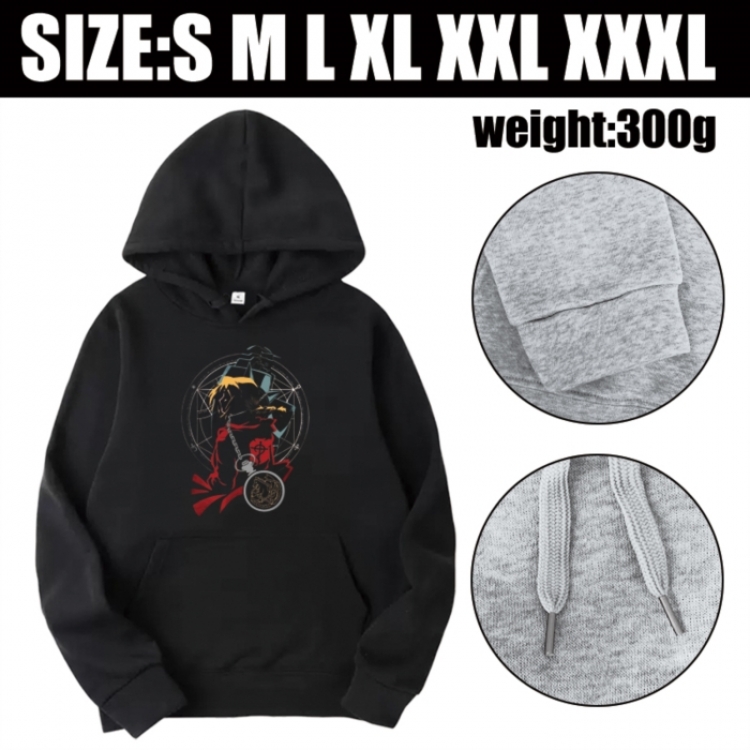 Fullmetal Alchemist Anime printed hooded sweatshirt top from S to 3XL