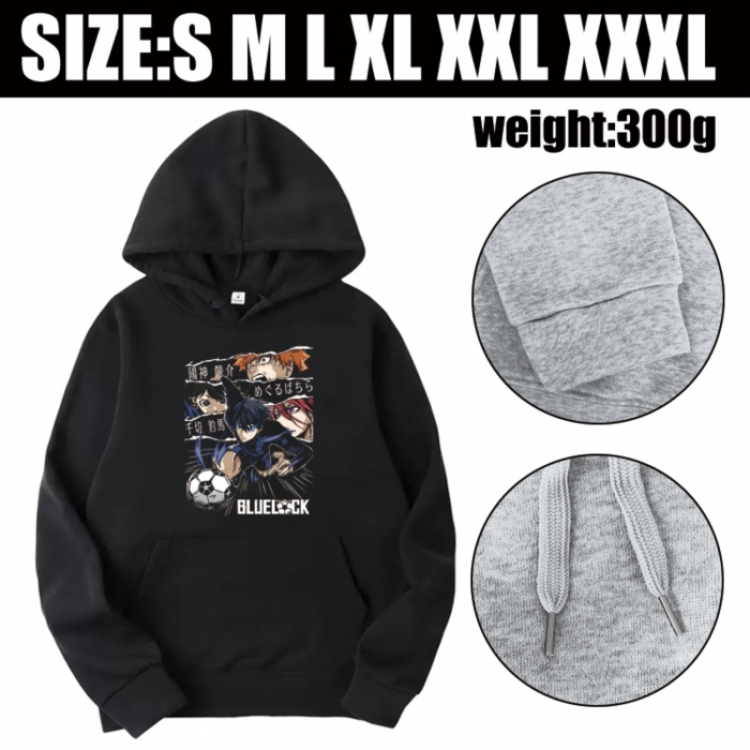 BLUE LOCK Anime printed hooded sweatshirt top from S to 3XL