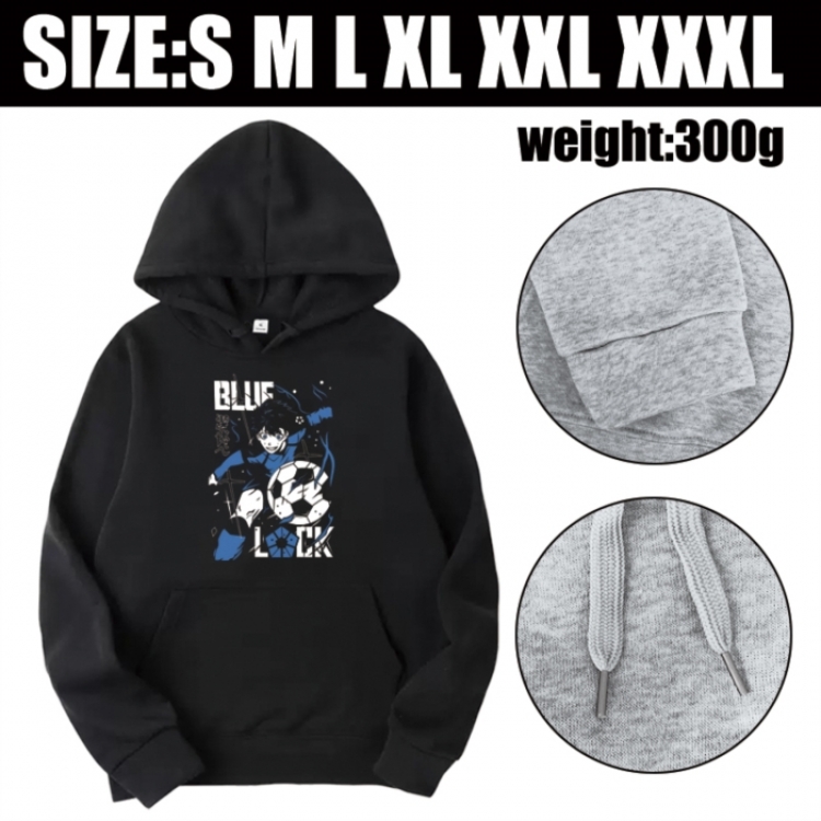 BLUE LOCK Anime printed hooded sweatshirt top from S to 3XL