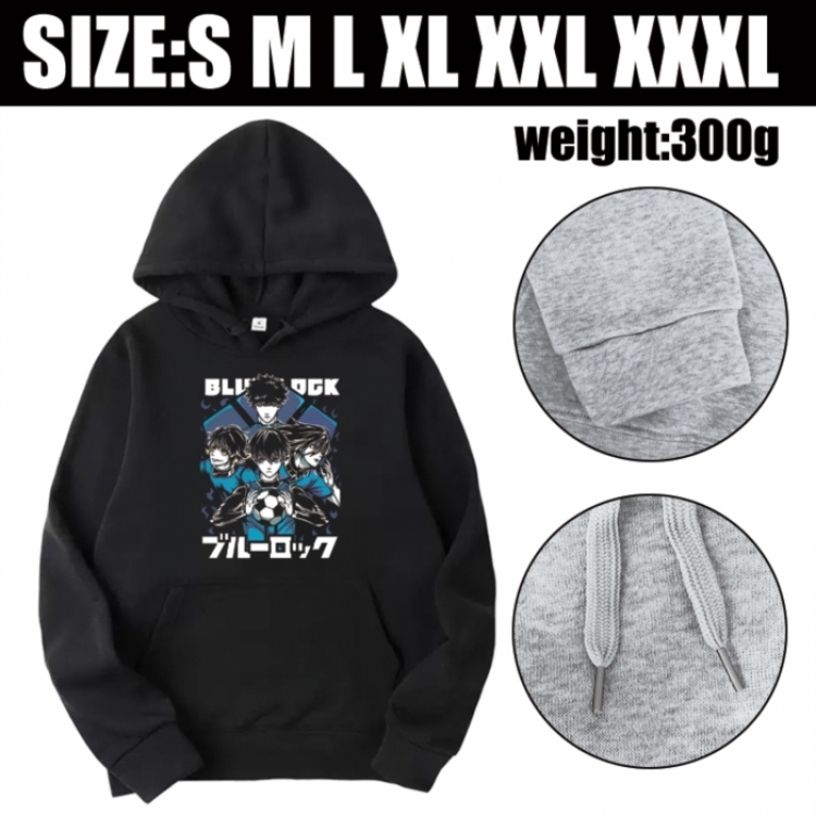 BLUE LOCK Anime printed hooded sweatshirt top from S to 3XL
