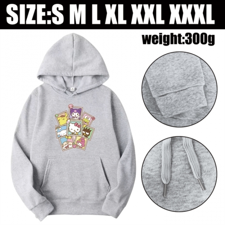 Sanrio Anime printed hooded sweatshirt top from S to 3XL