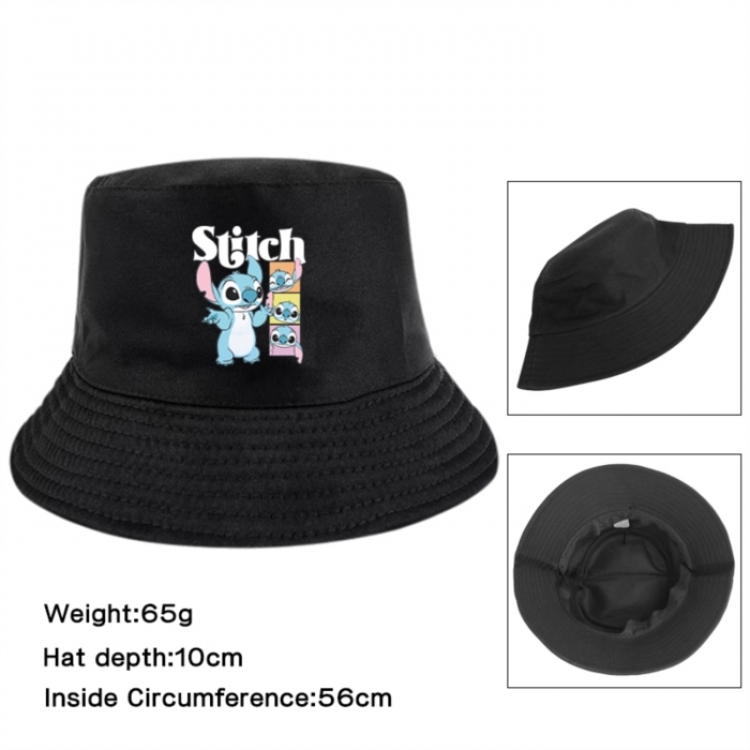 Lilo & Stitch Anime Printed Outdoor Fisherman's Hat Sunshade Hat 56cm