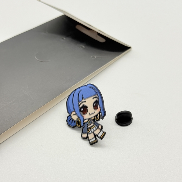 K-Pop Demon Hunters Anime cartoon metal brooch  price for 5 pcs 