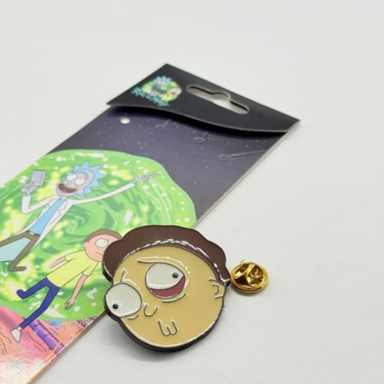 Rick and Morty Anime cartoon metal brooch  price for 5 pcs