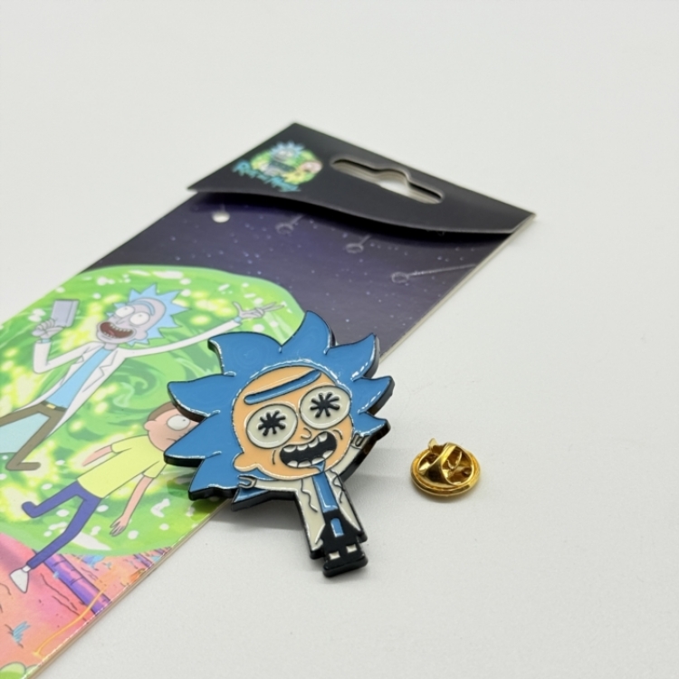 Rick and Morty Anime cartoon metal brooch  price for 5 pcs 
