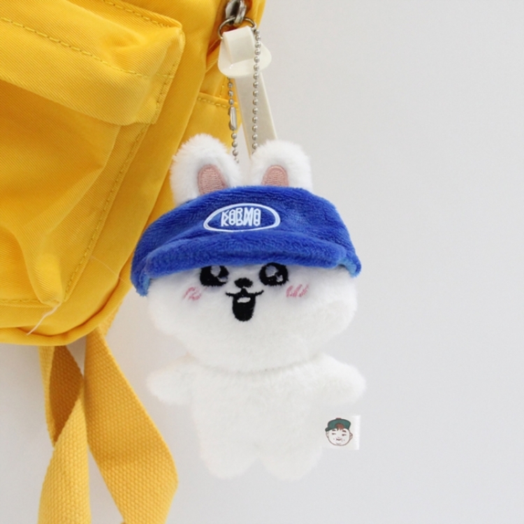 SKZOO Little rabbit fur+PP cotton plush toy pendant 12x7x4cm price for 5 pcs