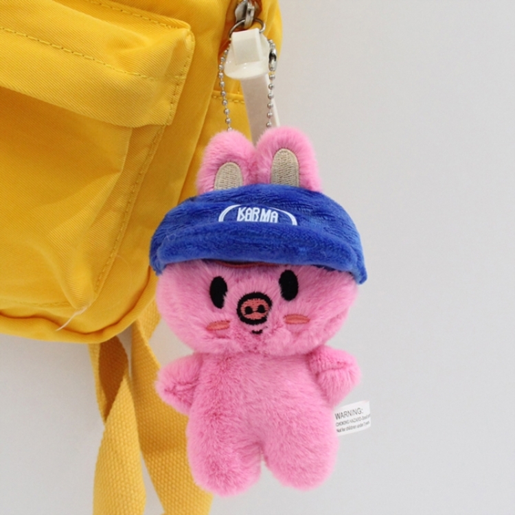 SKZOO Little rabbit fur+PP cotton plush toy pendant 12x7x4cm price for 5 pcs