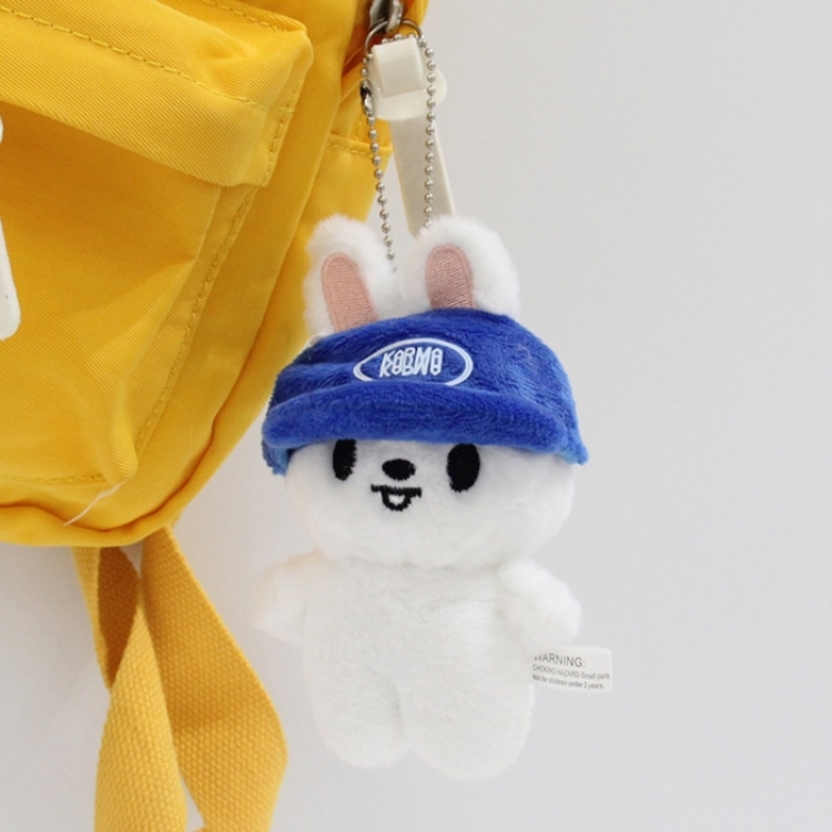 SKZOO Little rabbit fur+PP cotton plush toy pendant 12x7x4cm price for 5 pcs