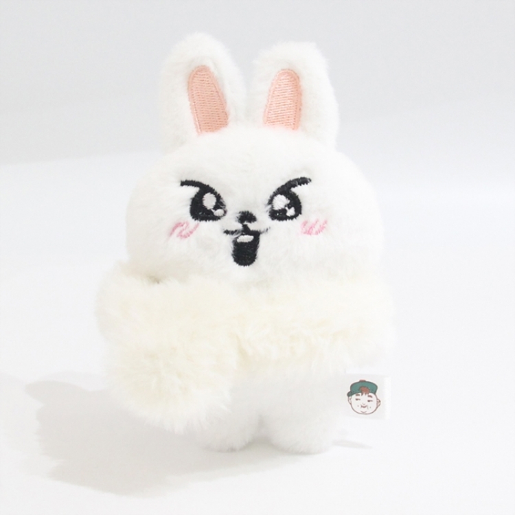 SKZOO Little rabbit fur+PP cotton plush toy pendant 12x8x5cm price for 5 pcs