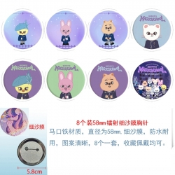 Stray kids Anime Circular lase...