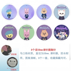 Stray kids Anime round scrub f...