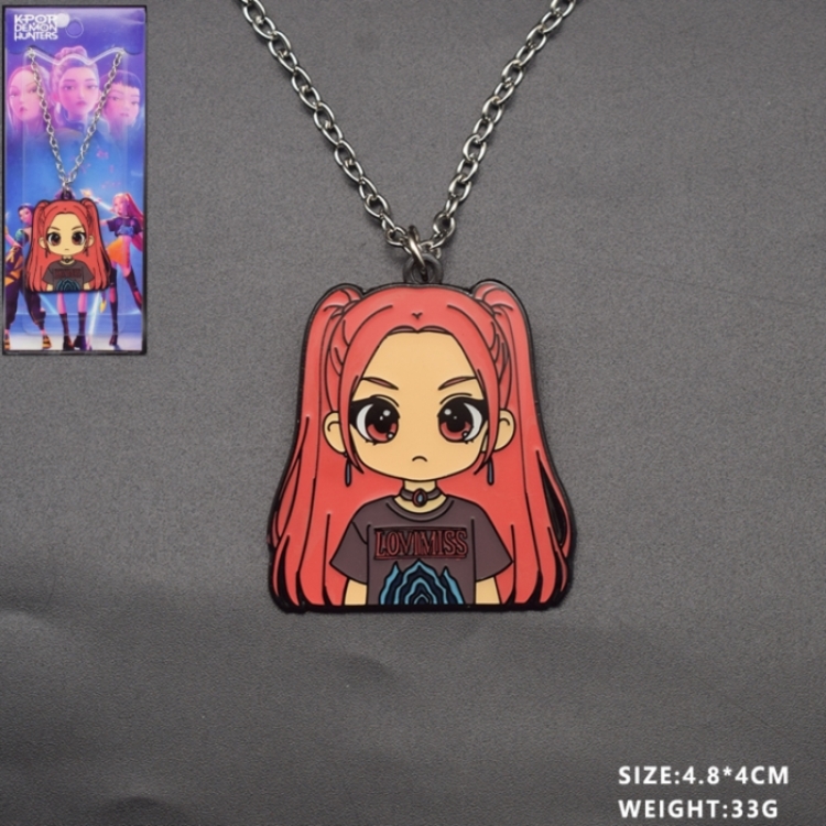 K-Pop Demon Hunters Anime cartoon necklace pendant