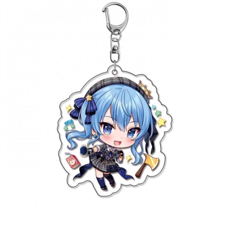 Virtual anchor Anime Acrylic Keychain Charm price for 5 pcs